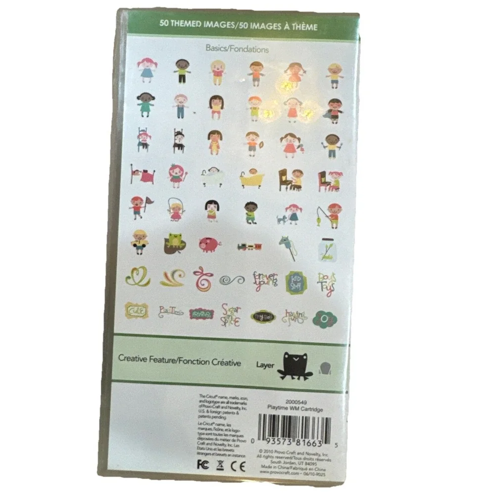 Cricut Lite Playtime Cartridge‎ Complete W/ Overlay Link Status Unknown
